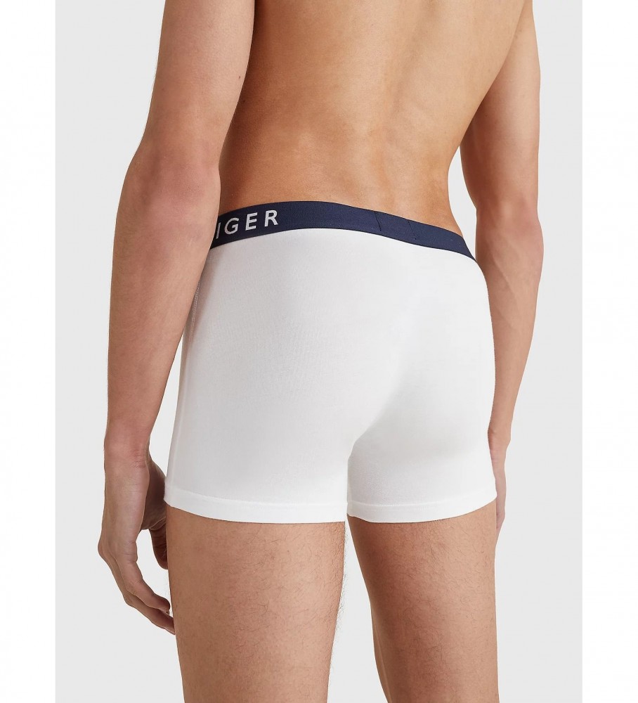 Conjunto de 3 Cuecas Boxer Tommy Hilfiger UM0UM012340XY Brancas, Vermelhas e Azul Marinho