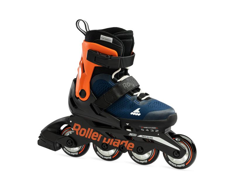 ROLLERBLADE Inline-Skates Microblade 210 Midnight Blue/Warm Verstellbare Inline-Skates für Kinder