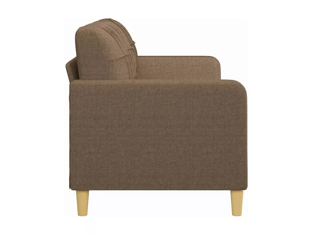 Canapé à 3 places Marron 180 cm Tissu