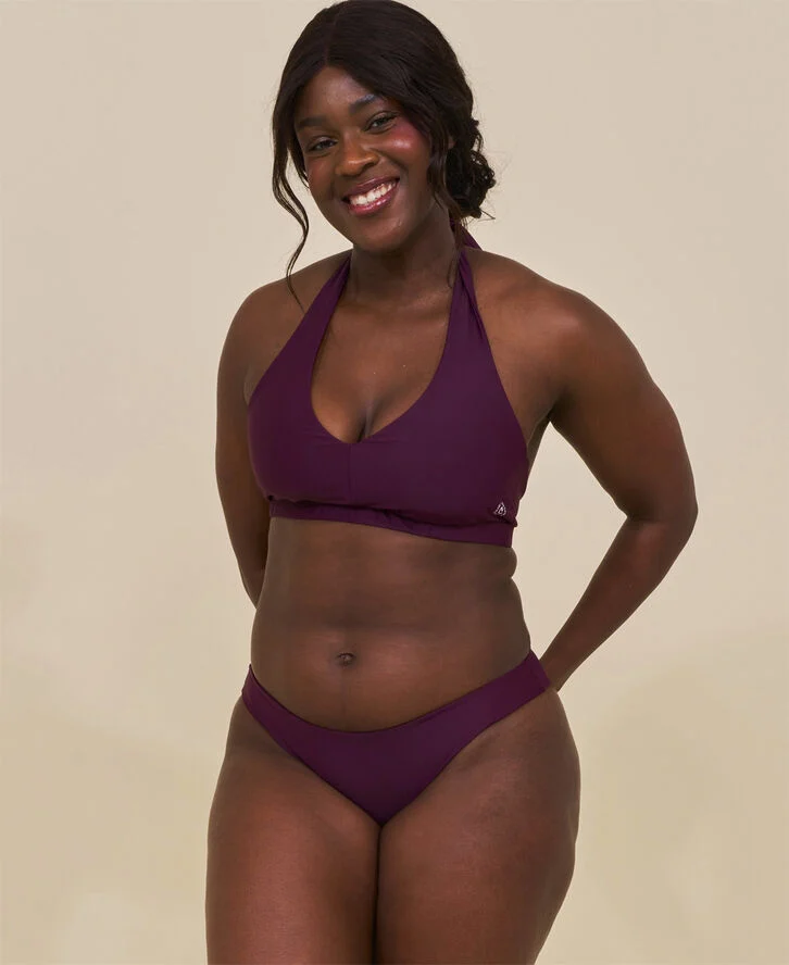 Cartel Copenhagen Bukit halterneck bikini top Deep