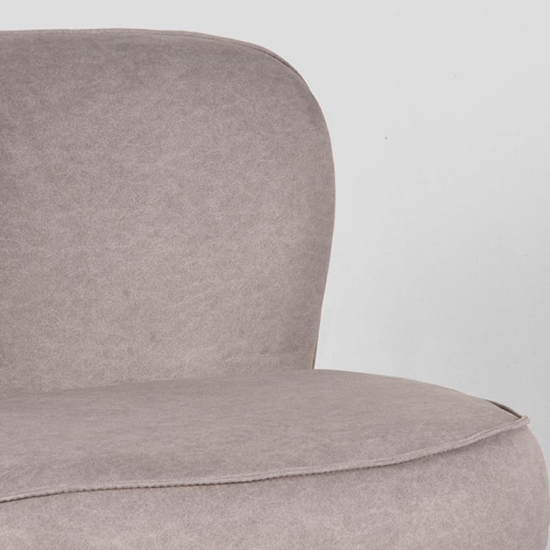 Draaifauteuil Taupe FU-88.013 Bunny B90 x D90 x H75 cm
