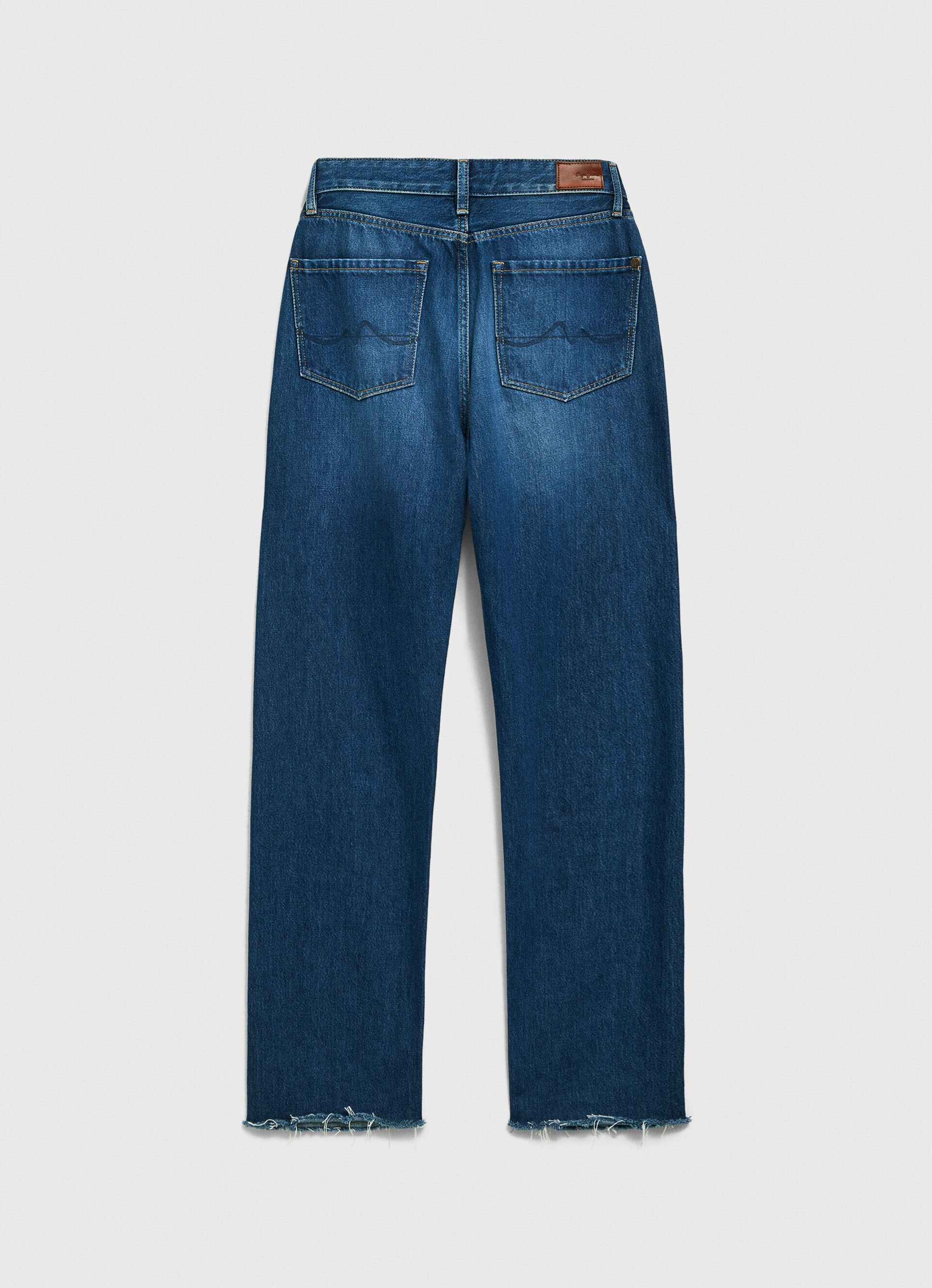 Calça jeans Robyn, corte reto, cintura alta - jeans