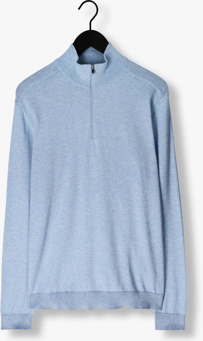 SELECTED HOMME lichtblauwe selected homme trui slhberg half zip cardigan noos
