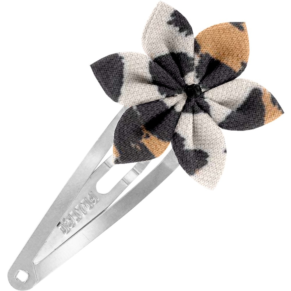 Barrette Clic-Clac Fleur Étoile Leopard