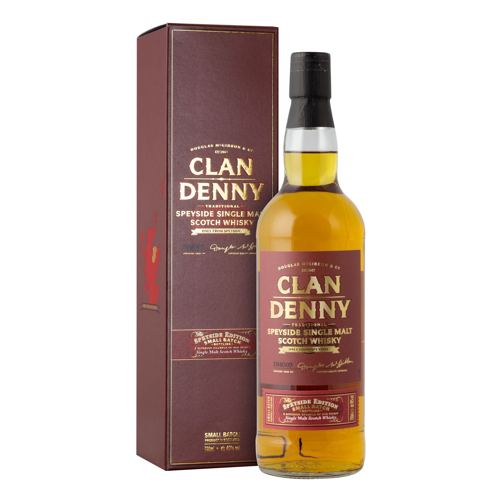 Clan Denny Speyside Single Malt Whisky 40,0 % vol 0,7 Liter