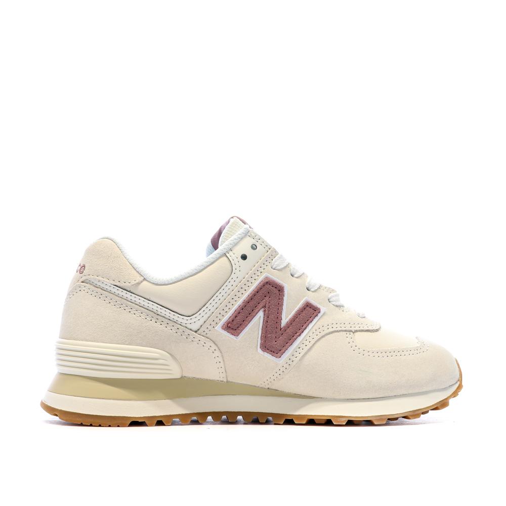 New Balance ML574 Baskets Beige/Rose Homme New Balance