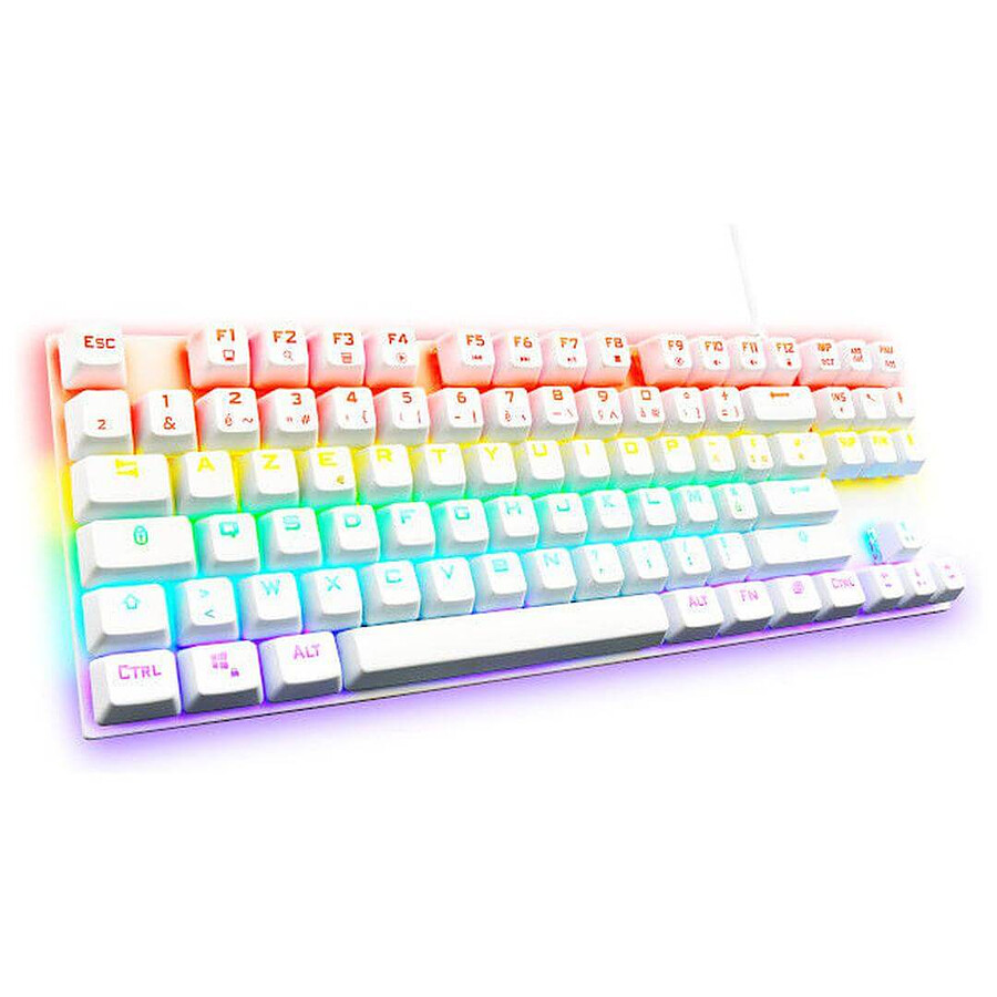 The G-Lab Keyz Mercury TKL - Blanc - Outemu Red