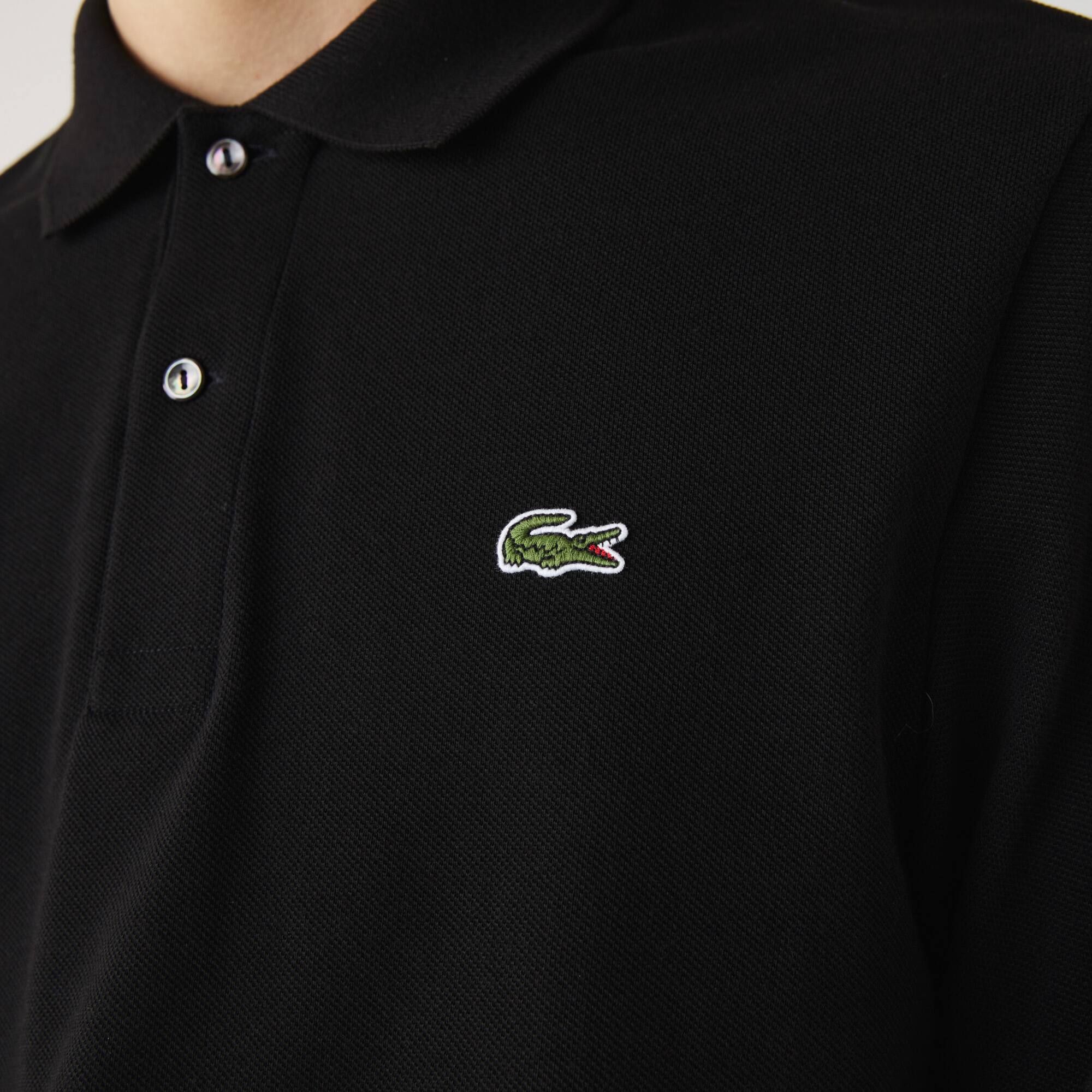 Polo Original L.12.12 coton manches longues Manches Longues - Noir - Lacoste - Homme