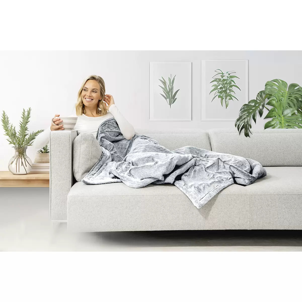 Heizdecke beurer HD 75 Green Planet Grau