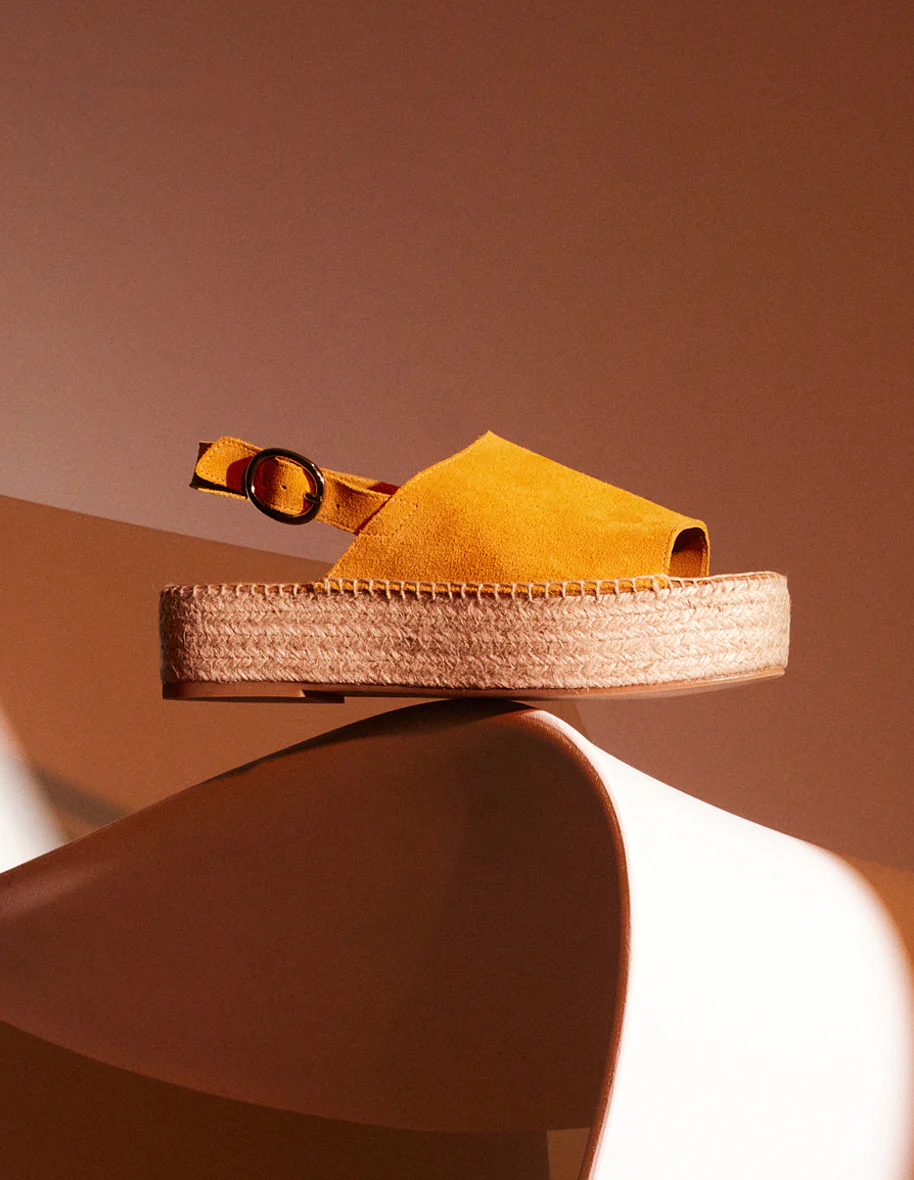 Espadrilles Maya - Suède moutarde