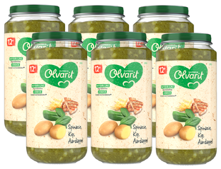 Olvarit 12m  Spinazie Kip Aardappel 250GR