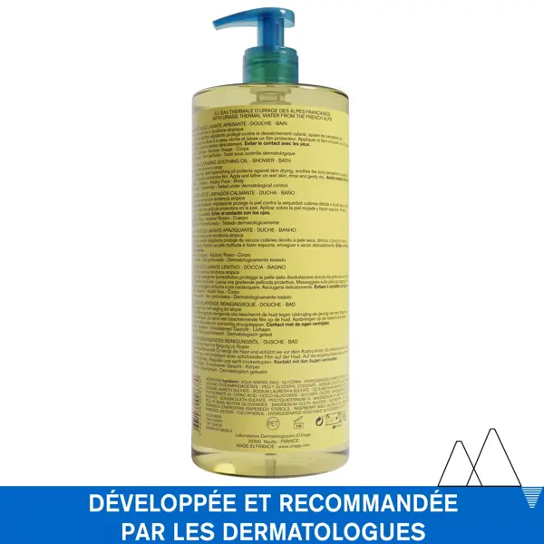 Uriage Xémose Huile Lavante Apaisante Corps Peaux Sèches Atopiques 1L
