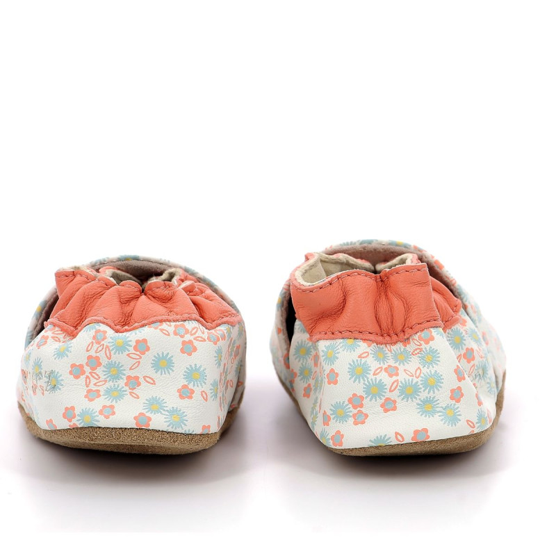 Robeez Robeez Chaussons Daisy Summer Blanc Imprime