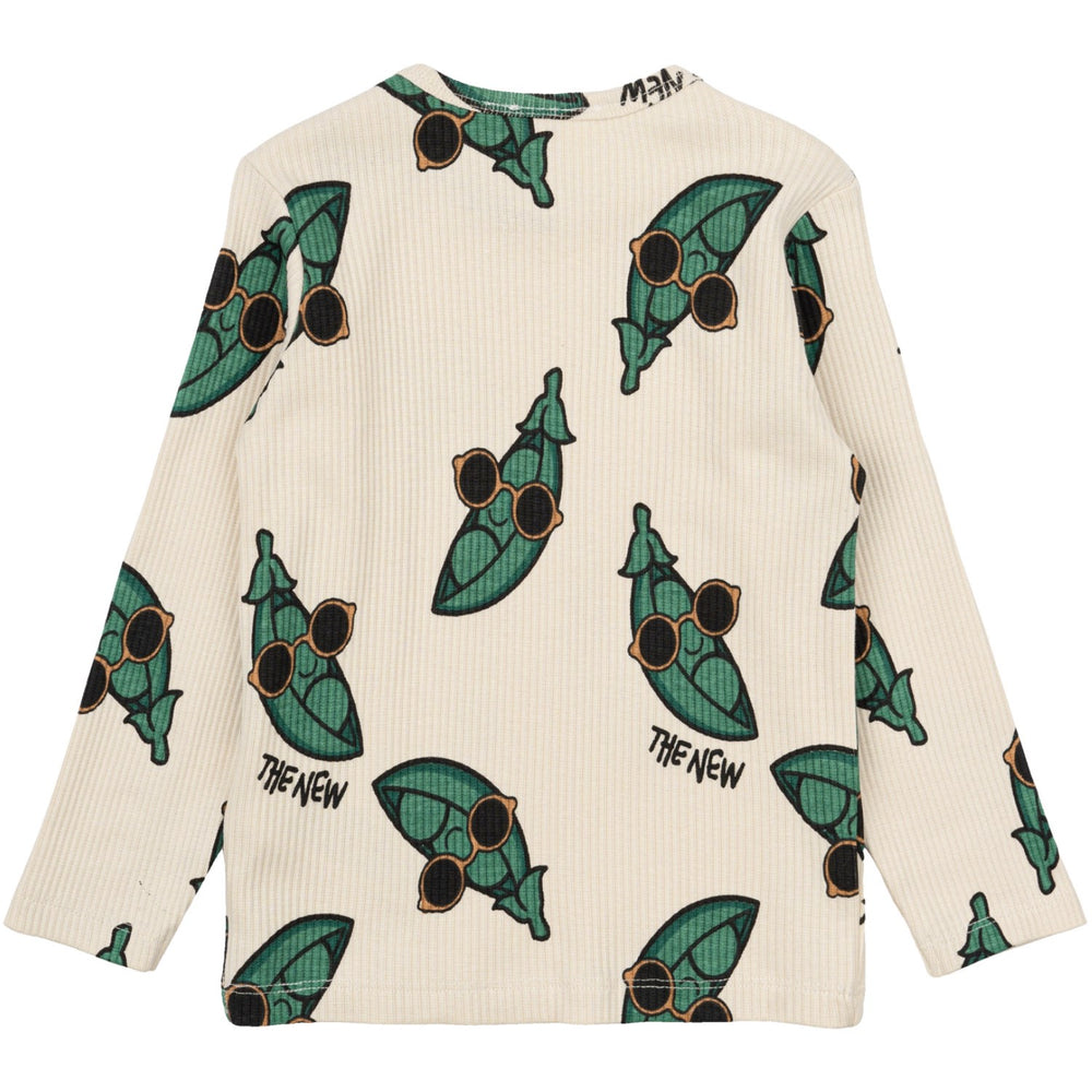 Køb THE NEW Siblings White Swan AOP Nevi Rib Bluse