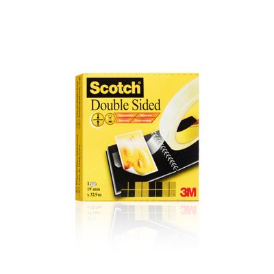 Scotch 665 - Ruban adhésif double face - 19mm x 33m