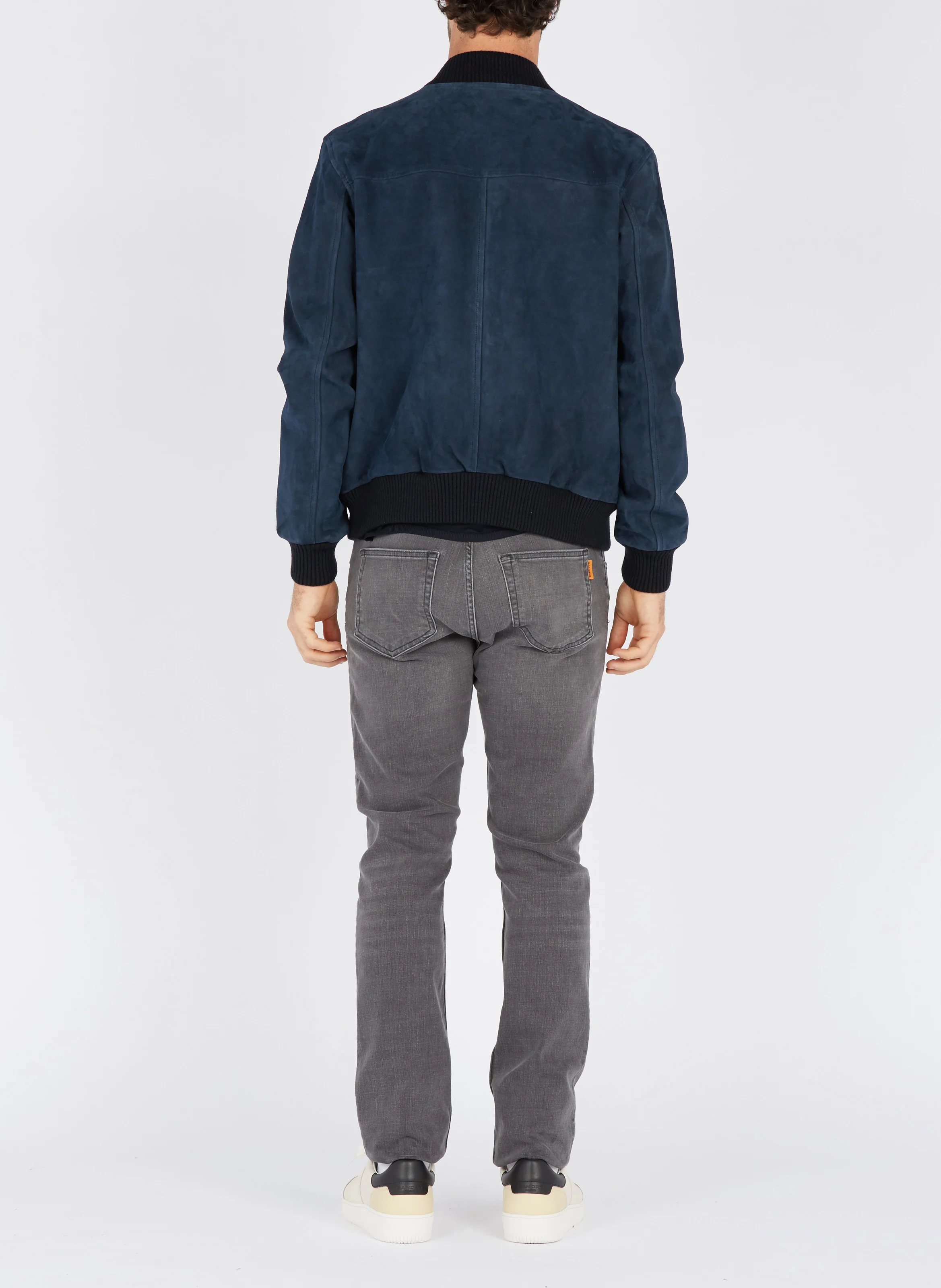 Jean slim taille normale en coton stretch | Gris