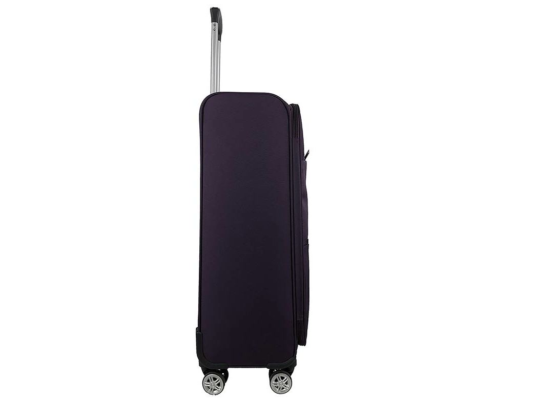 MALA DE VIAGEM MÉDIA FLEXÍVEL AIRPORT ROXO 8 RODAS 65CM