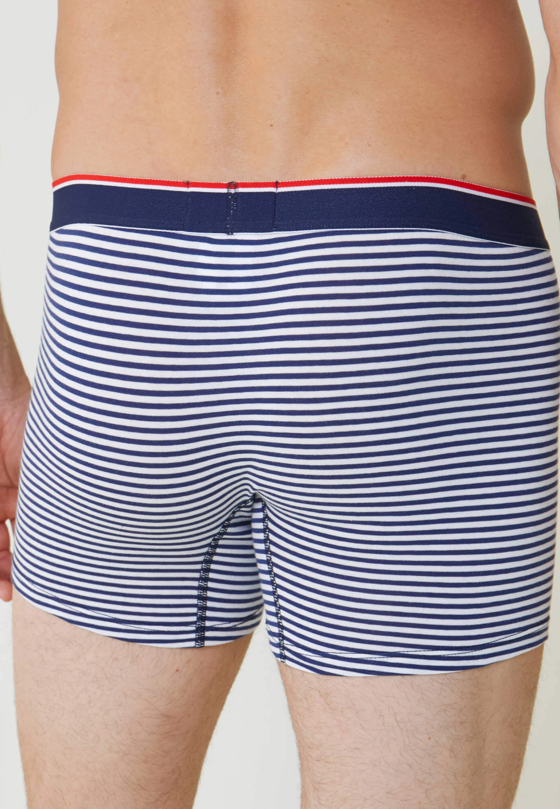 Boxer long en coton-Michel Marinière