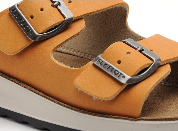 Flyflot mules et sabots plats femme frein orange