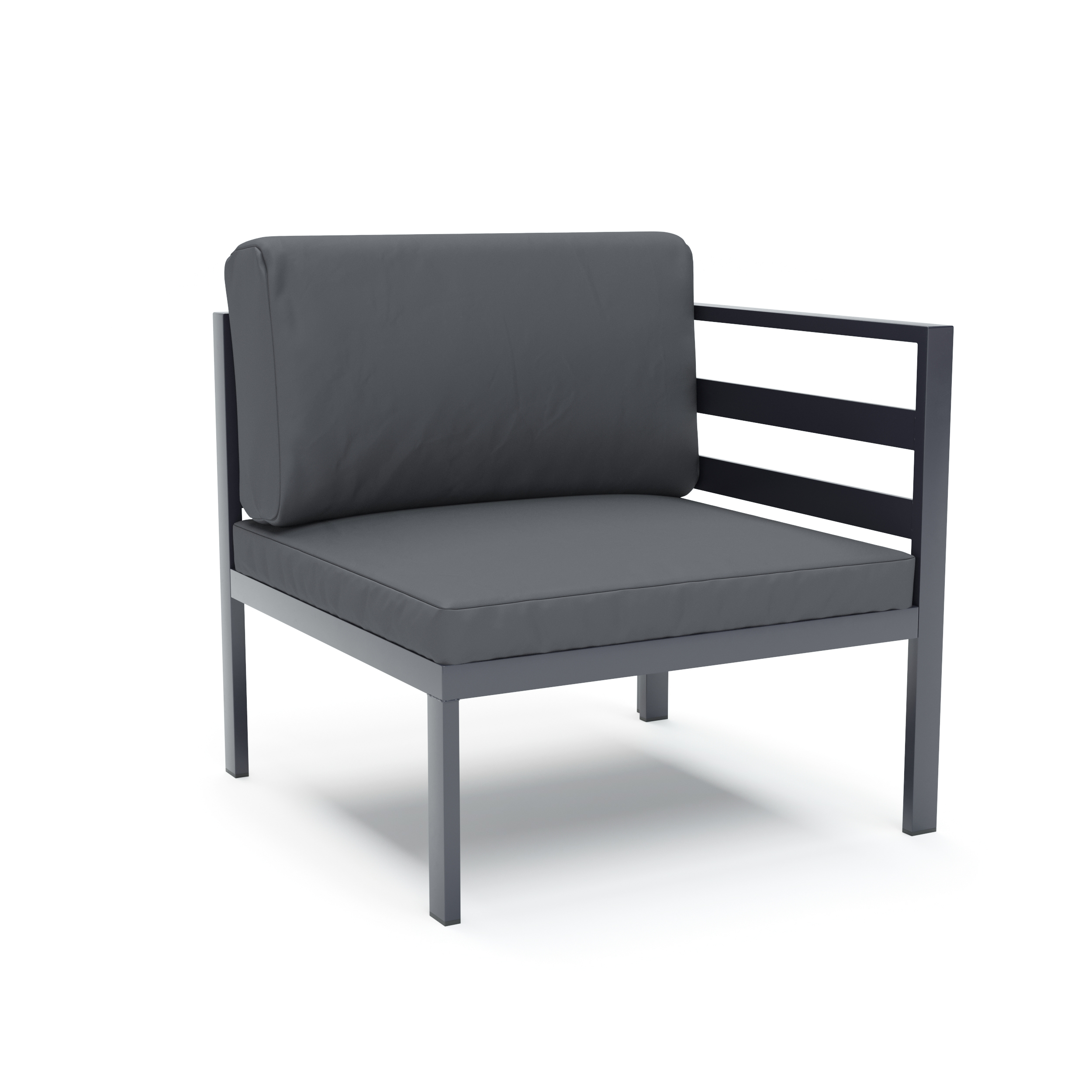Lounge SAMBIA 4-teilig anthrazit