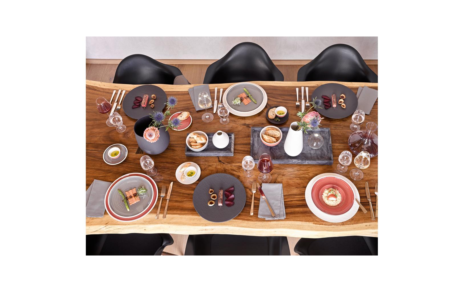 Speiseteller Manufacture Rock Ø 27 cm, 6 Stück, Schwarz<br>Teller für Mittag- und Abendessen