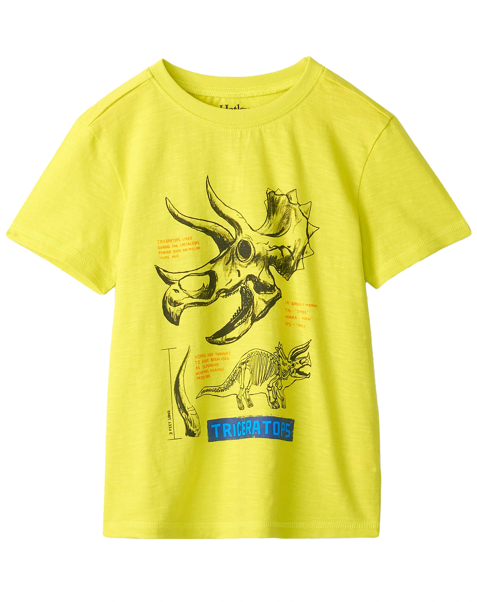 T-Shirt TRICERATOPS in gelb