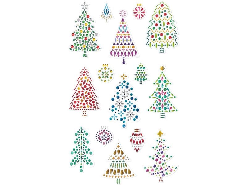 URSUS Weihnachtssticker 15 Sticker Weihnachtsaufkleber