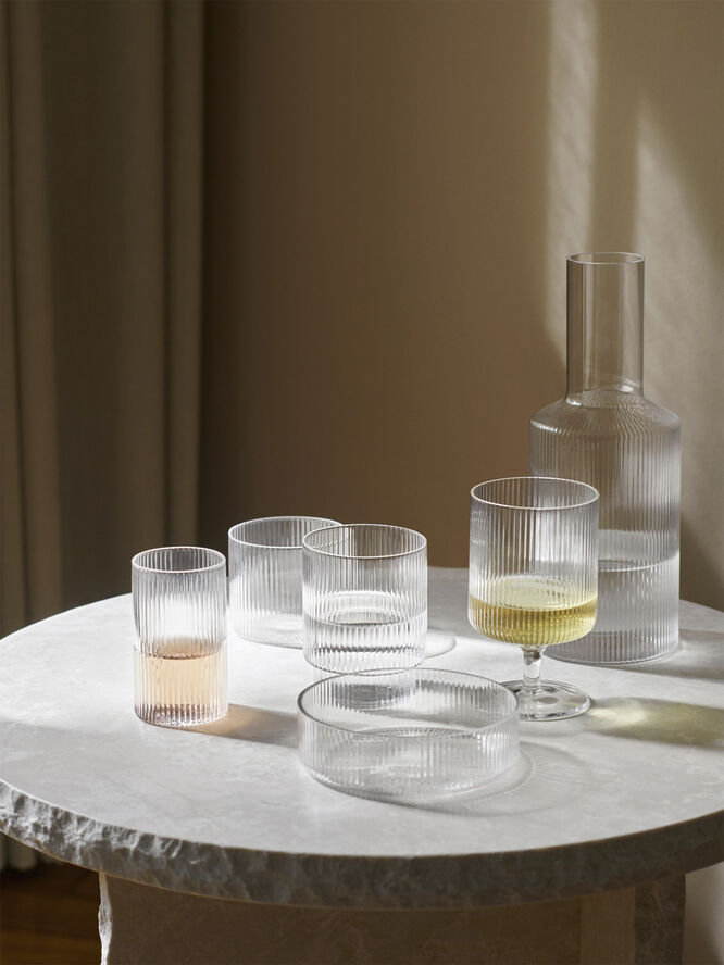 ferm LIVING Ripple Verrines - Set of 4 - Clear Clear