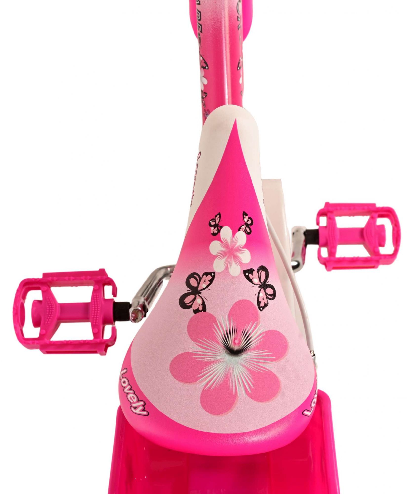 TPFSports Lovely Kinderfahrrad - Mädchen - 16 Zoll - 2 Handbremsen - Rot