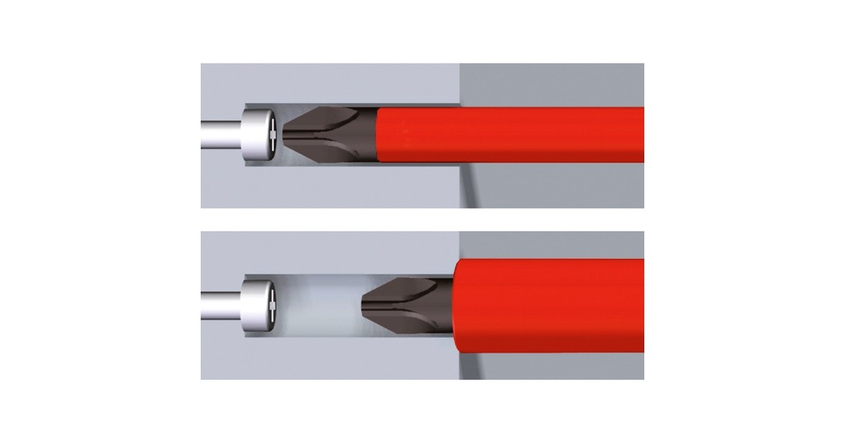 WihaSchroevendraaier met bitmagazijn Liftup electric  (Rood/geel, 7-delig)