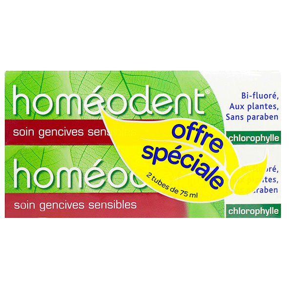 Dentifrice gencives arôme chlorophylle 2x75ml