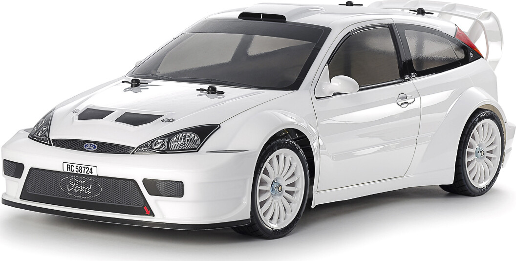 Tamiya - Rc Ford Focus Rs Custom 2003 Tt-02 Fjernstyret Bil Byggesæt - 1:10 - 58724