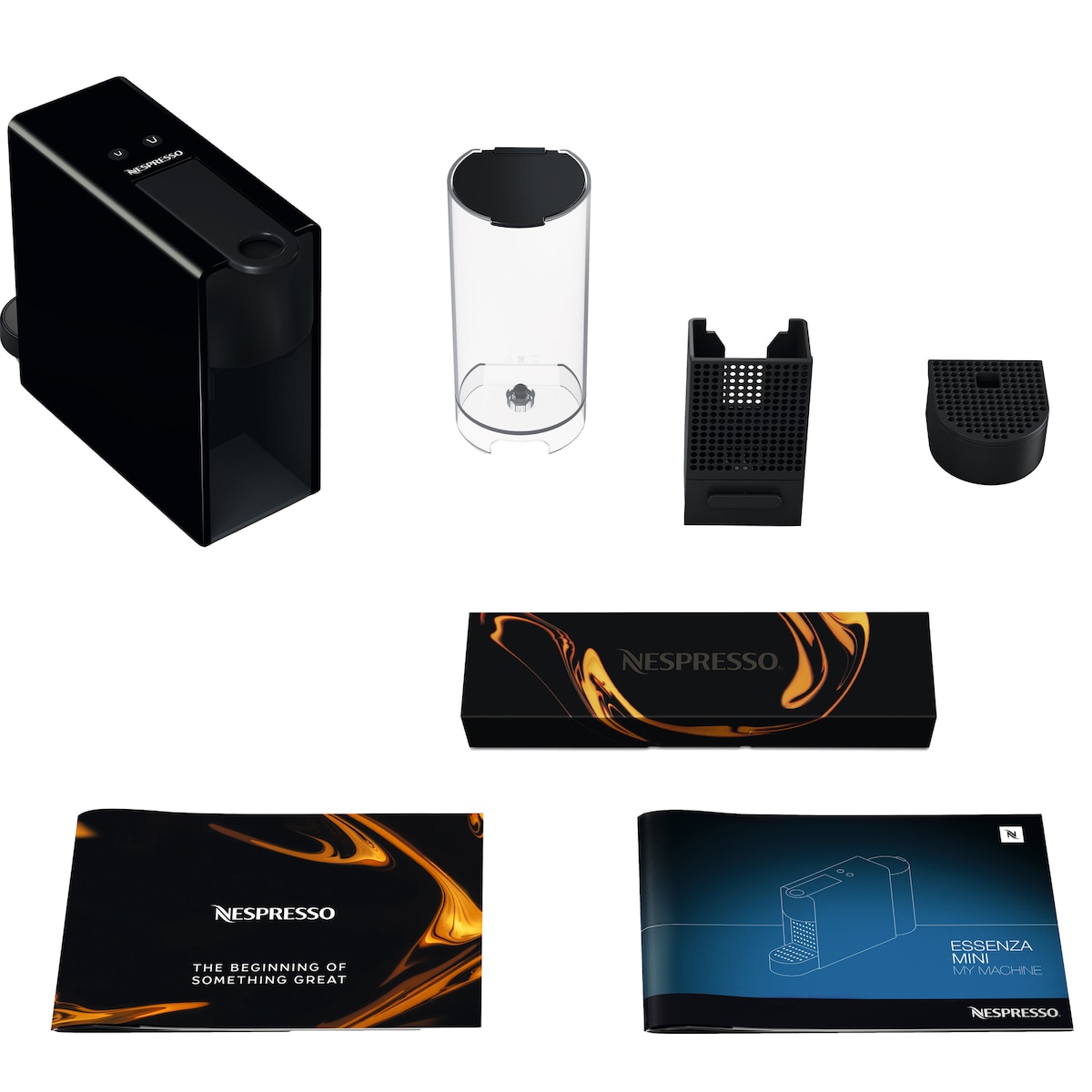 NESPRESSO® Essenza Mini kaffemaskin fra Krups, Sort