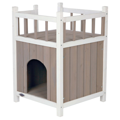 Trixie Cat´s Home mit Balkon grau/weiss
