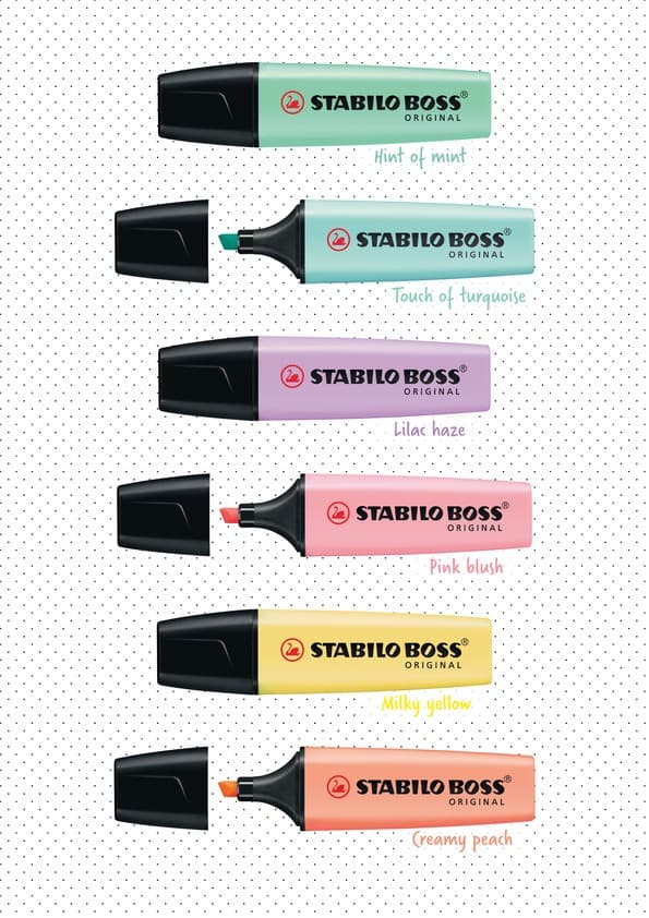 Markeringstusj BOSS Original pastell 6-pk Stabilo