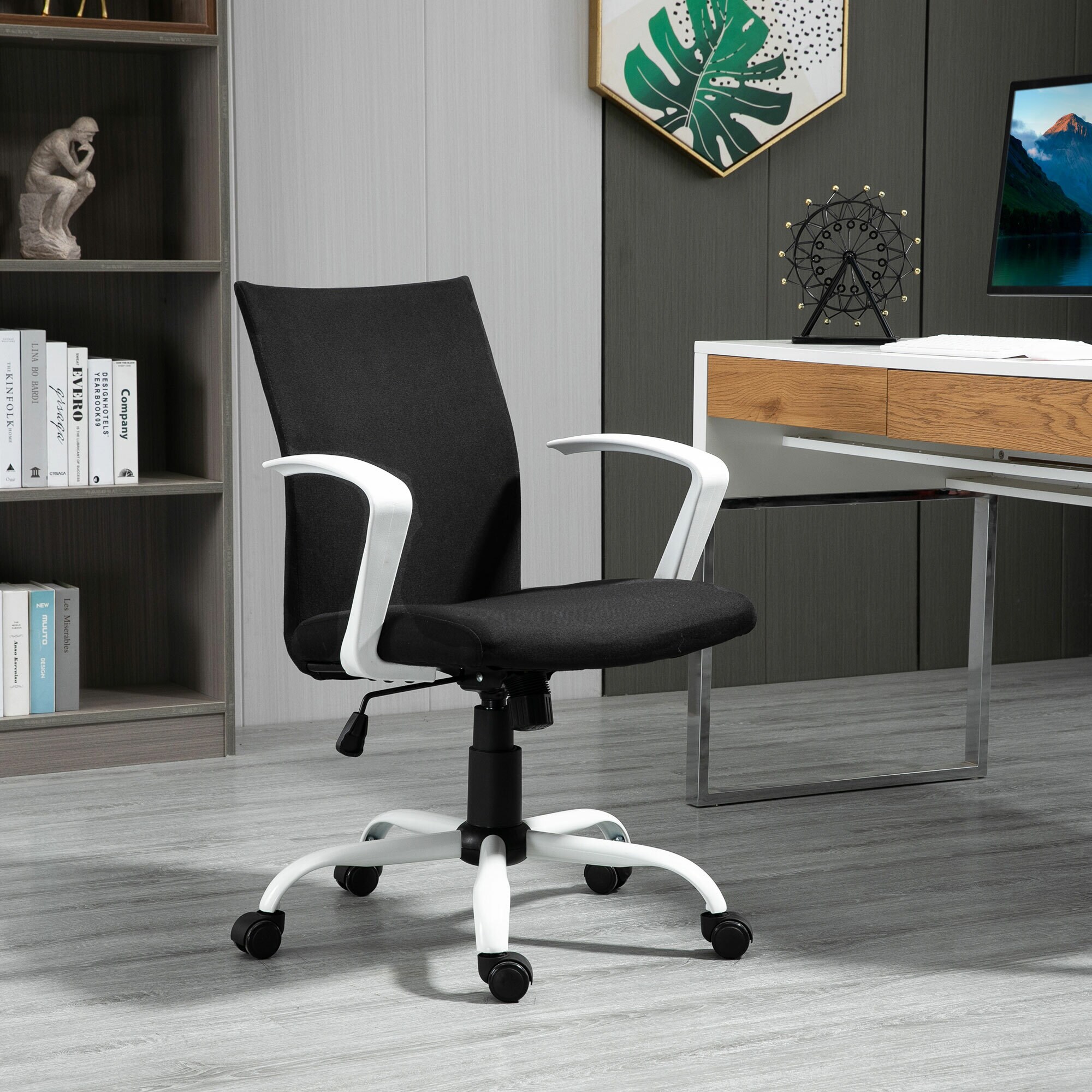 Vinsetto Bürostuhl höhenverstellbar 61 x 61 x 89-99 cm (BxTxH)