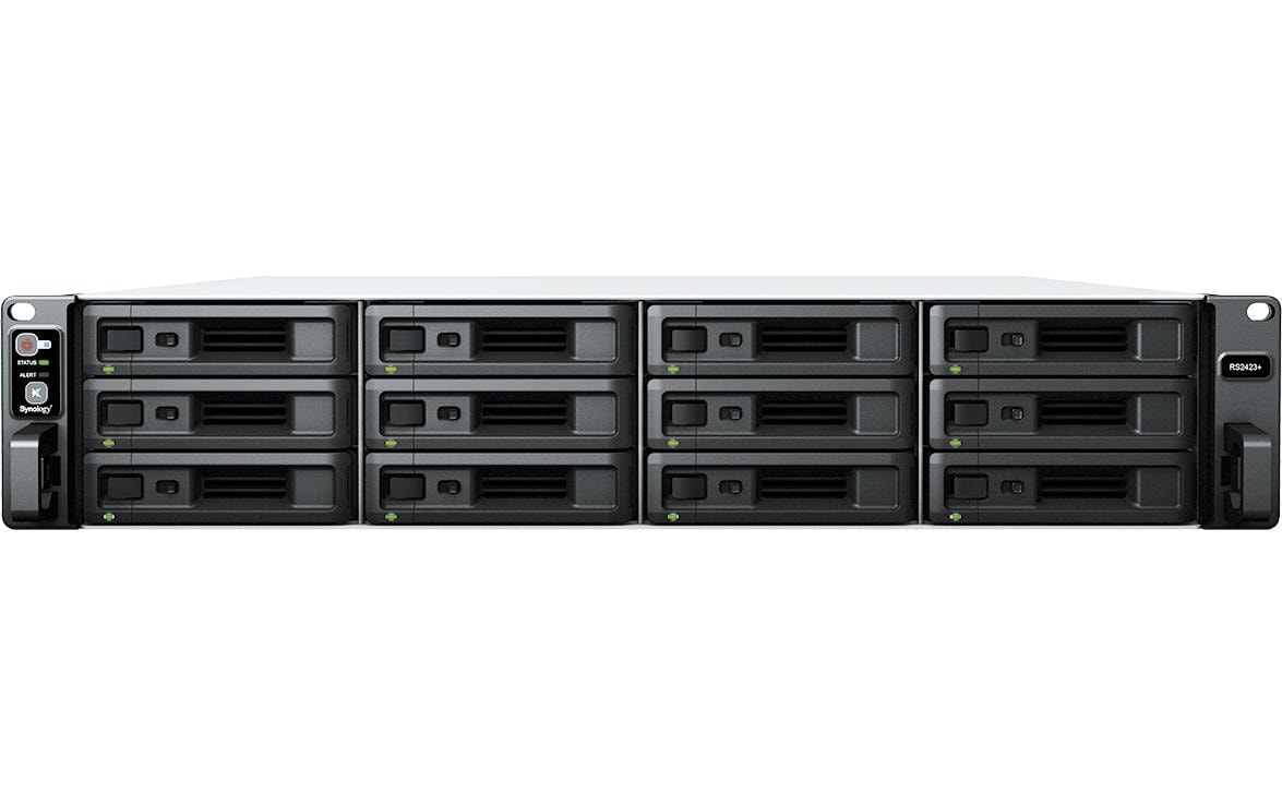 NAS RackStation RS2423+, 12-bay<br>2U Rackmount NAS mit 12 Laufwerkschächten
