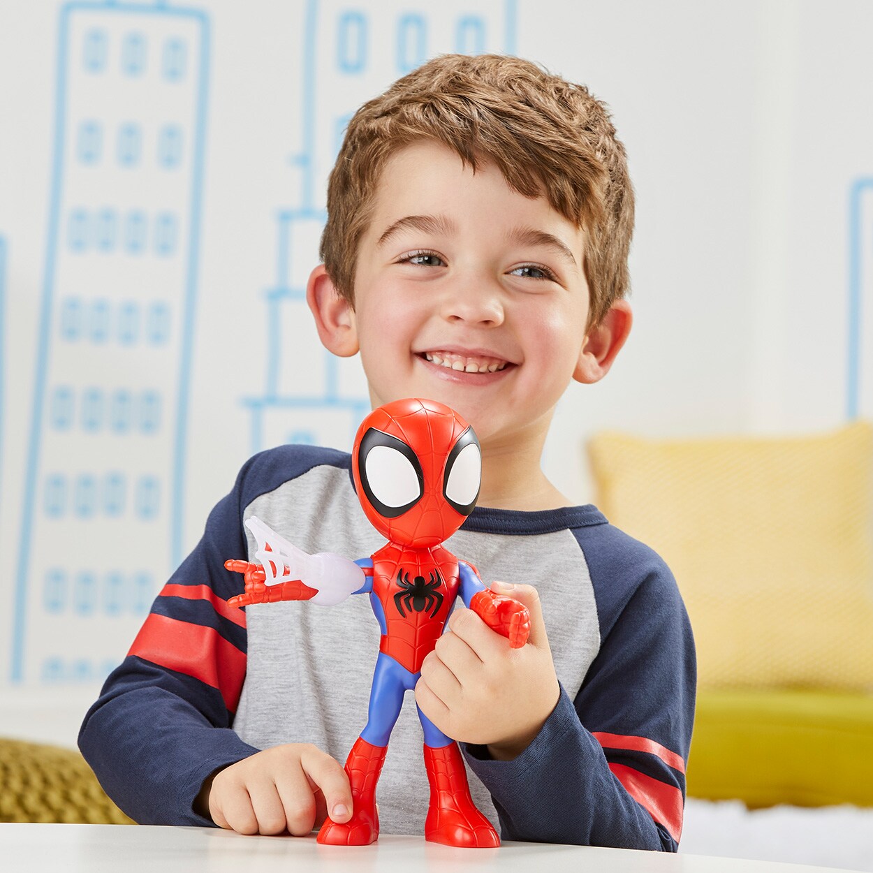 Hasbro Marvel Spidey and His Amazing Friends supergroßer Spidey Mehrfarbig Spielfigur
