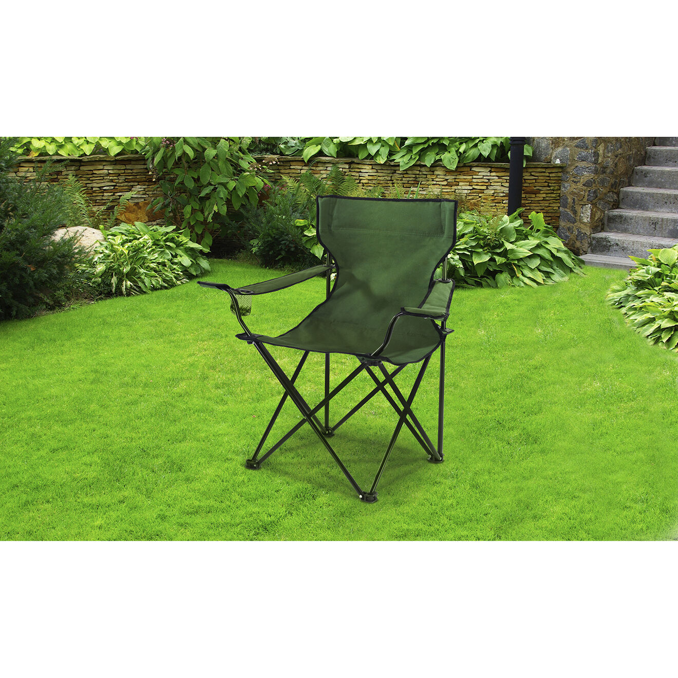 Sourcidys Fauteuil Camping vert