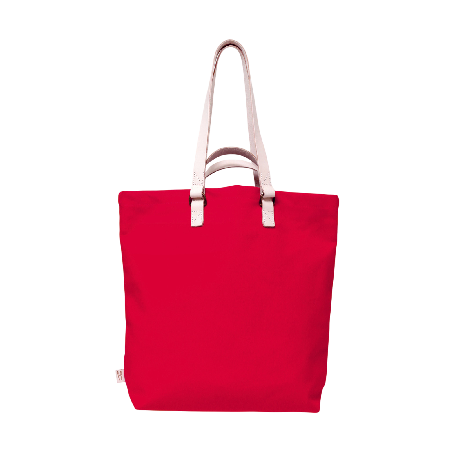 Shopper Sam Rot, Leder Natur