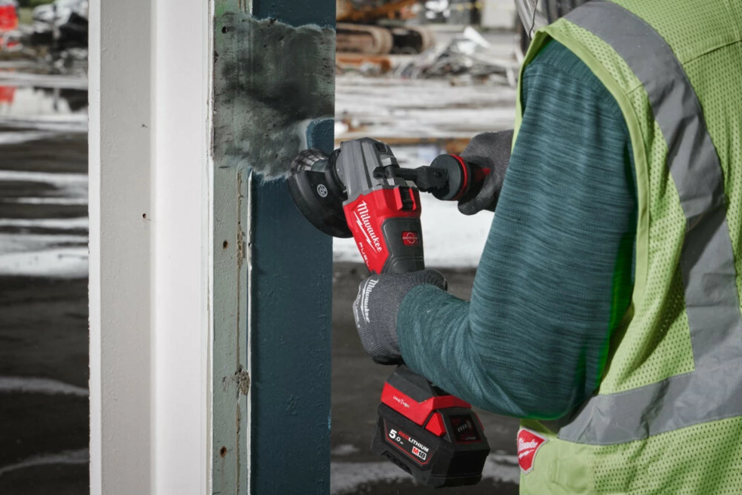 Milwaukee M18 FSAGSVO125X-0X 18V Li-ion accu haakse slijper body in HD Box - 125mm
