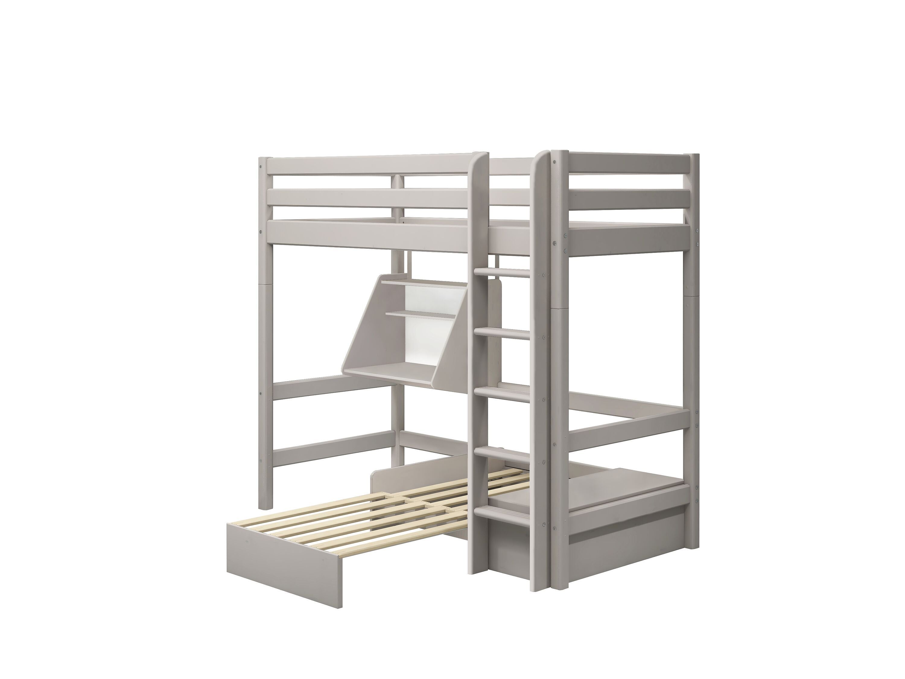 Flexa CLASSIC Hochbett - Grau / B: 110.0 cm x T: 210.0 cm x H: 184.0 cm