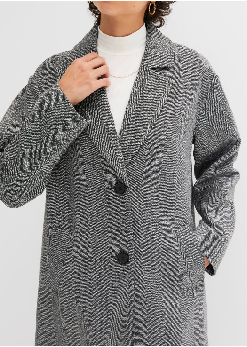 Manteau imitation laine