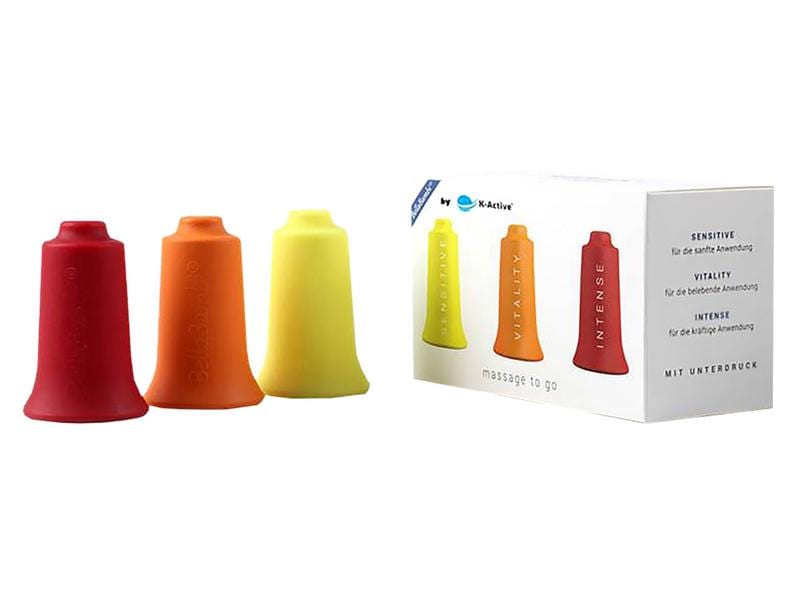 K-Active BellaBambi Schröpfcup Silikon Mini Set 3-teilig Silikon Schröpfcup Set