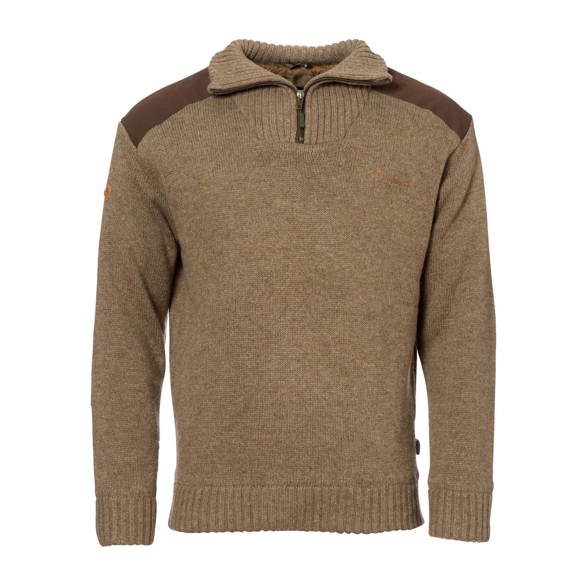 Pinewood -  Pullover New Stormy Troyer brown melange