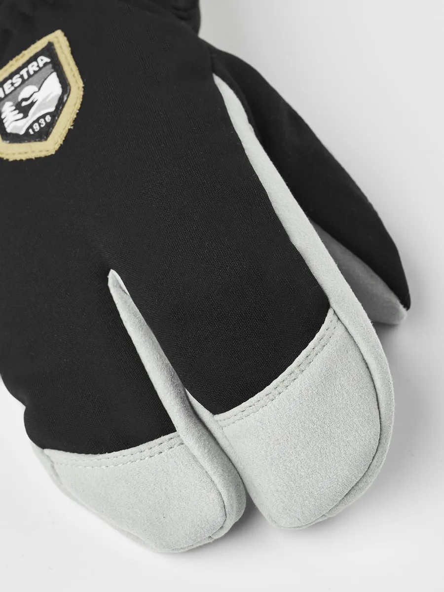 Hestra Wool Terry Jr Splitt Mitt Black