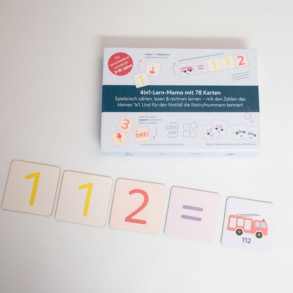 littleplan® 4in1 Erste-Hilfe-Memospiel