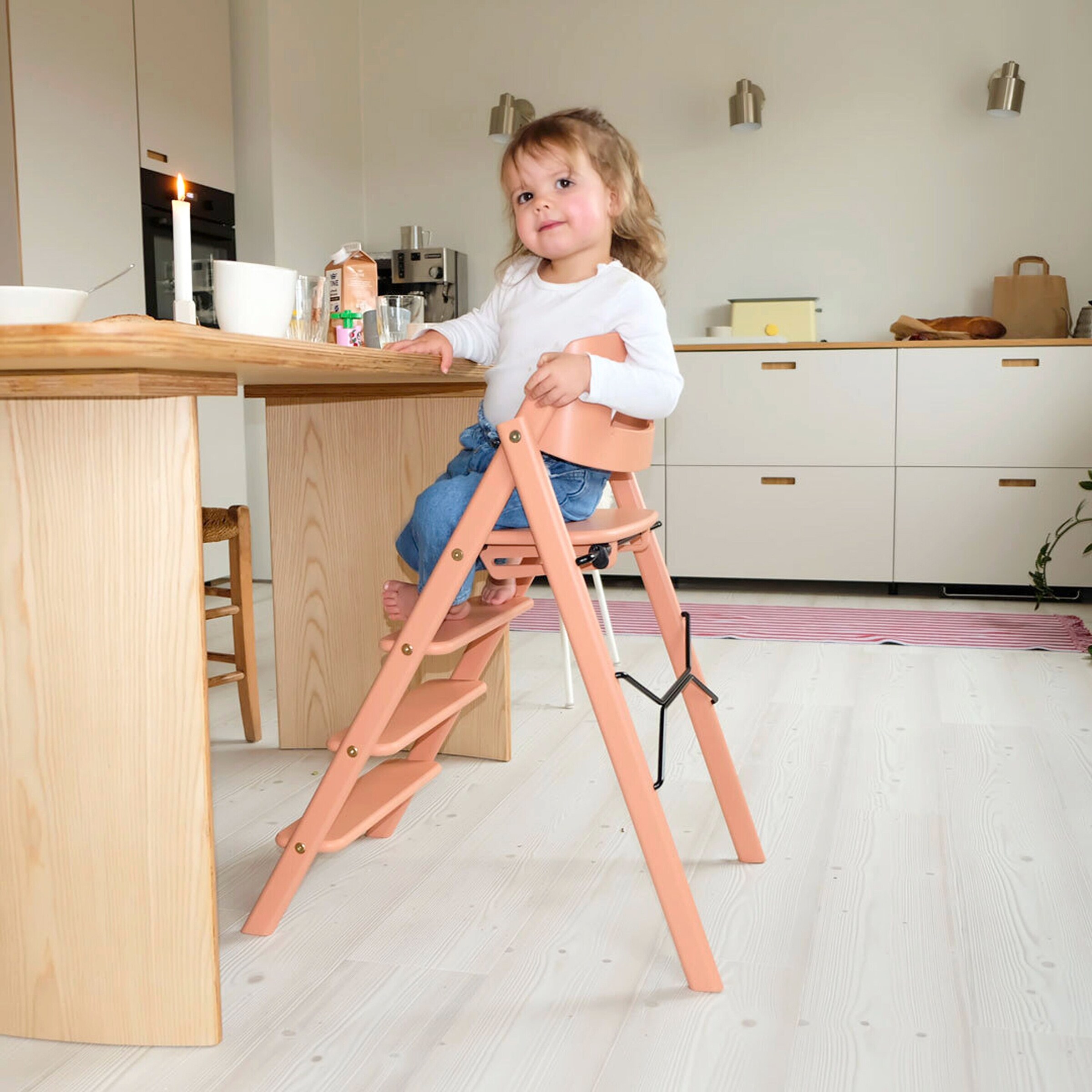KAOS Treppenhochstuhl Klapp Recycled desert sand