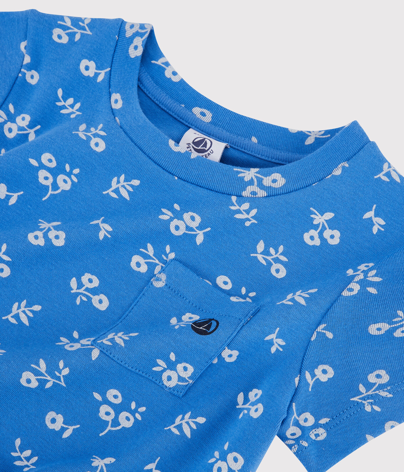 Robe manches courtes en coton enfant fille