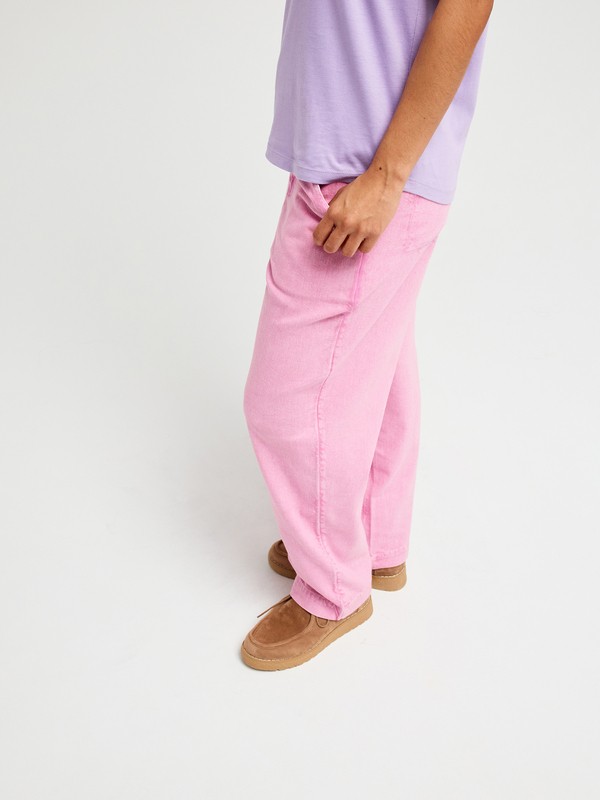 Break My Soul Pantalon à taille élastique Rose Femme